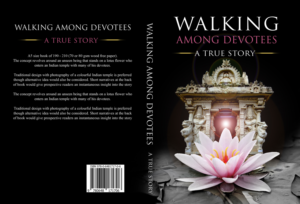WALKING AMONG DEVOTEES - A TRUE STORY | Book Cover Design by illuminati-design