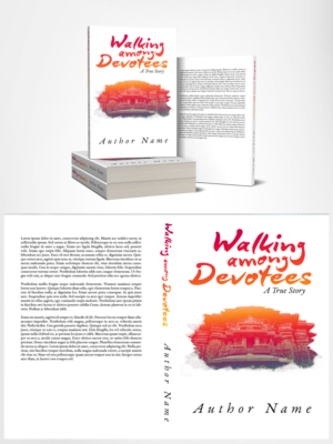WALKING AMONG DEVOTEES - A TRUE STORY | Book Cover Design by Estratosphera