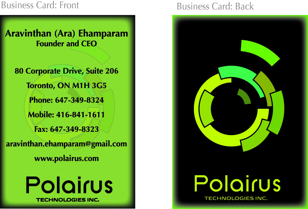 Diseño de Tarjeta de Presentación por Soleil Meade para Polairus Technologies Inc. | Diseño #59426