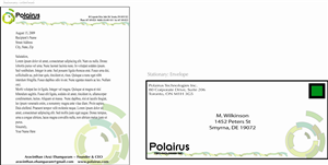 Business Card Design by Soleil Meade for Polairus Technologies Inc. | Design #59428