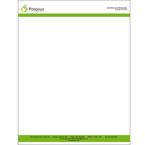 Business Card Design by Nicole H. for Polairus Technologies Inc. | Design #60020