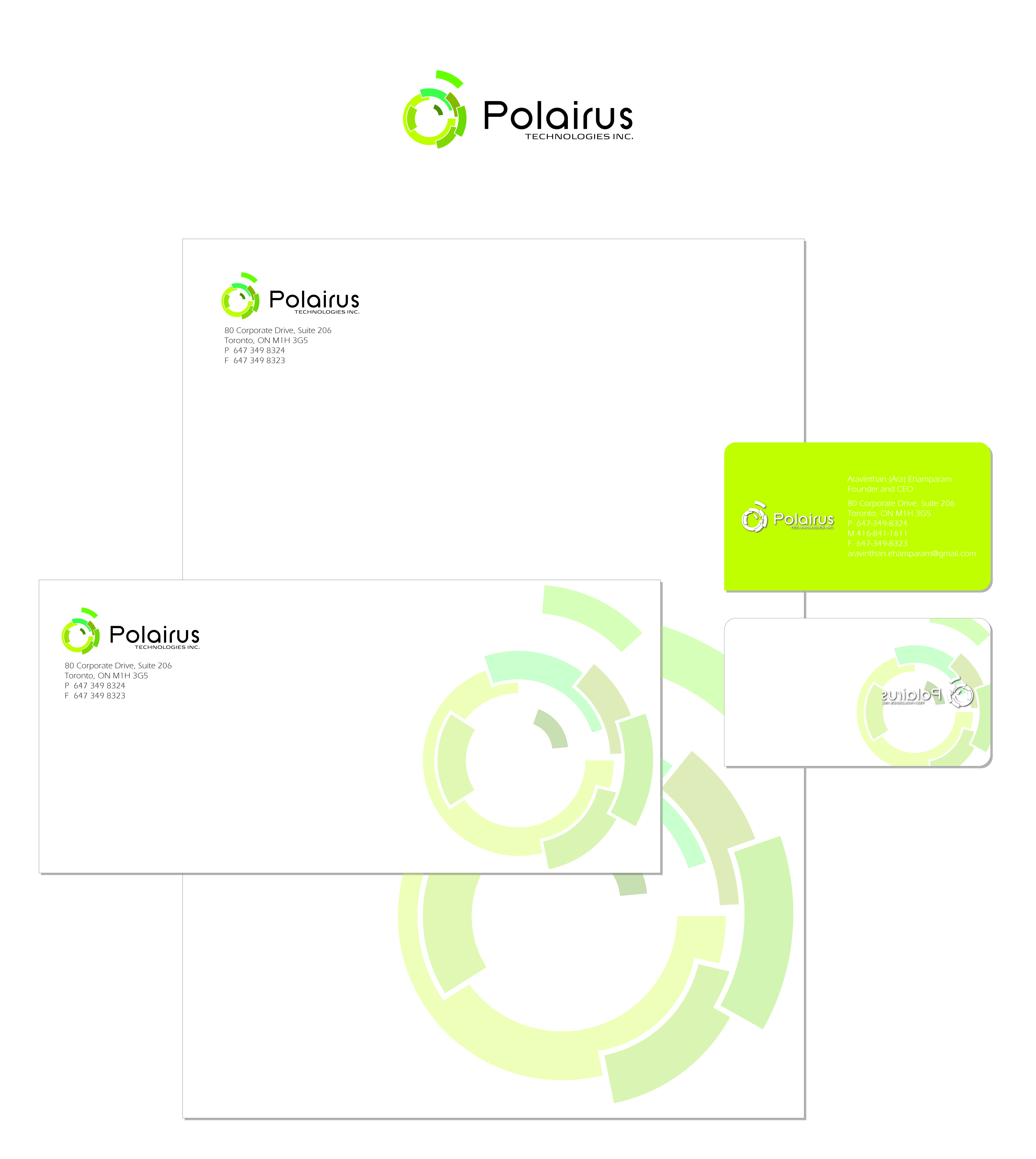 Business Card Design by Miki Matsubara for Polairus Technologies Inc. | Design #57886