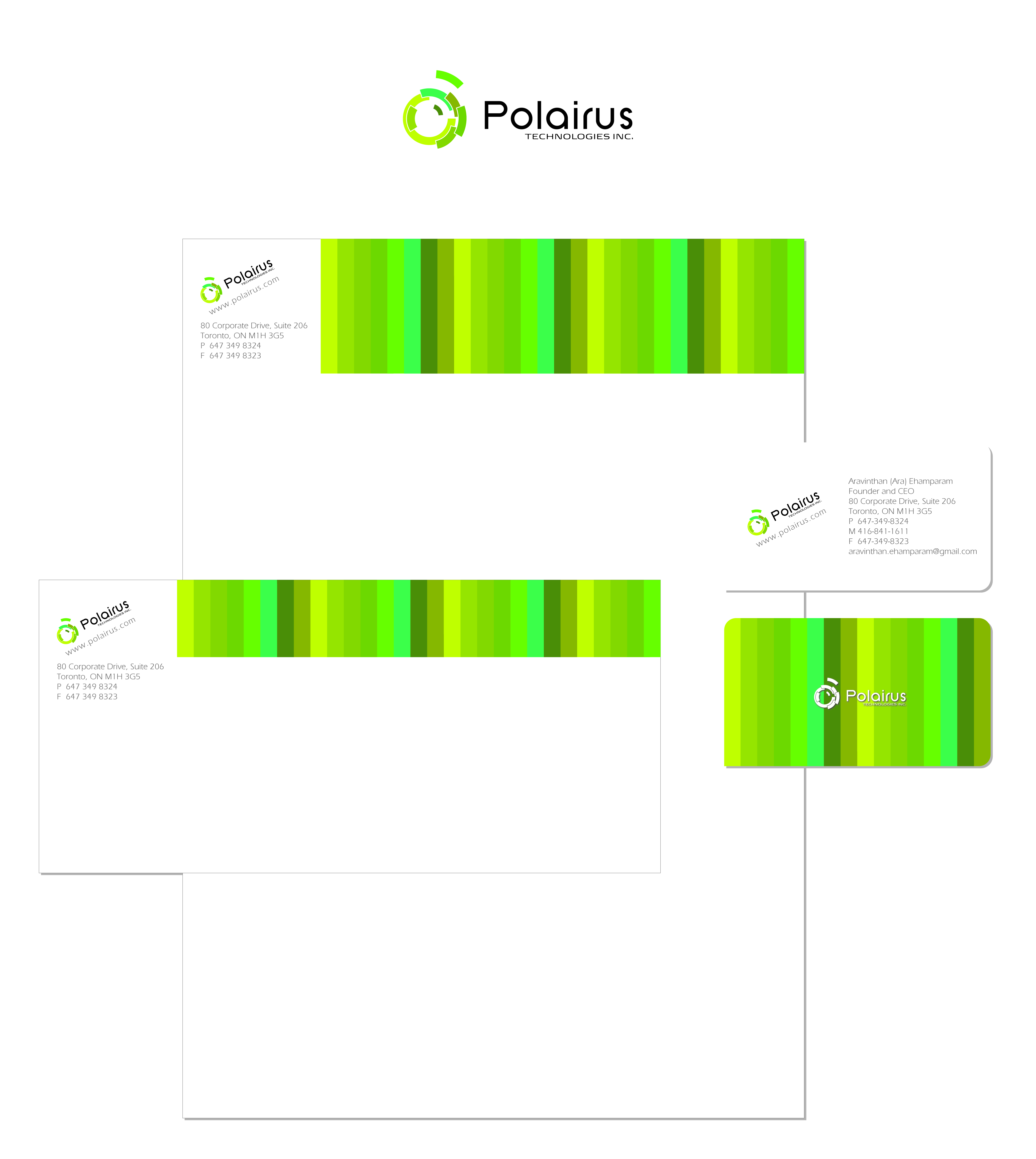 Business Card Design by Miki Matsubara for Polairus Technologies Inc. | Design #57887