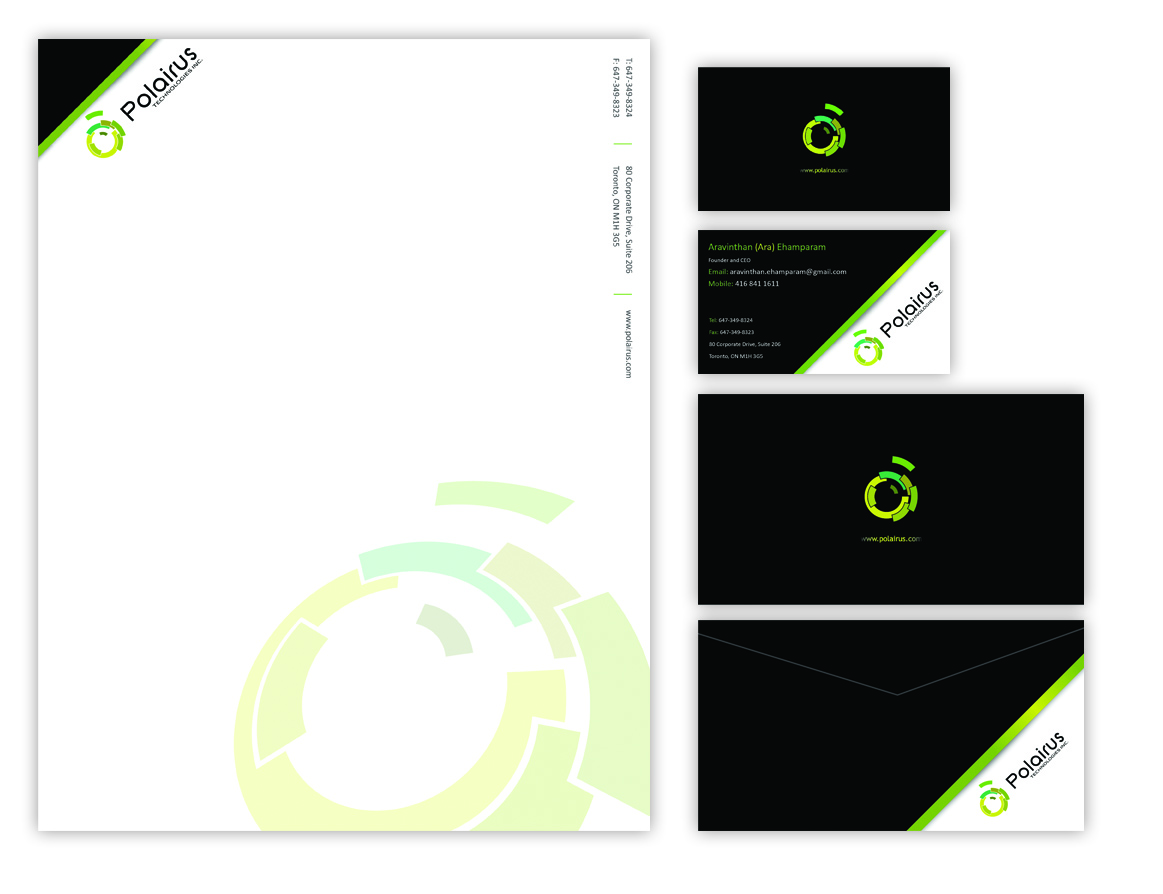 Diseño de Tarjeta de Presentación por PeterJ para Polairus Technologies Inc. | Diseño #63876