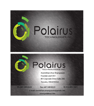 Business Card Design by Obed Rosenzweig for Polairus Technologies Inc. | Design #59241