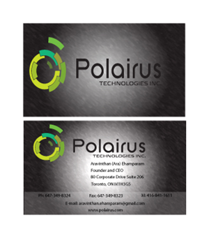 Business Card Design by Obed Rosenzweig for Polairus Technologies Inc. | Design #59241