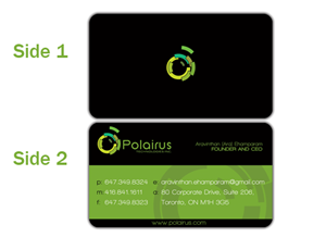Design de Carte de Visite par k.a.d.a. designs pour Polairus Technologies Inc. | Design : #62182