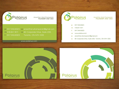 Design de Carte de Visite par k.a.d.a. designs pour Polairus Technologies Inc. | Design : #64143