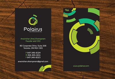 Design de Carte de Visite par M.U. Designs pour Polairus Technologies Inc. | Design : #62242
