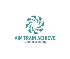 I want the text to be underneath the logo (not within the logo). Underneath the logo I want 2 lines of text. Line 1 should display: AIM TRAIN ACHIEVE. Line 2 should display: running coaching. Note that Line 1 is in capitals and Line 2 not in capitals. | Design de Logo par moisesf
