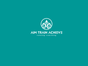 I want the text to be underneath the logo (not within the logo). Underneath the logo I want 2 lines of text. Line 1 should display: AIM TRAIN ACHIEVE. Line 2 should display: running coaching. Note that Line 1 is in capitals and Line 2 not in capitals. | Logo Design by ArtCreative
