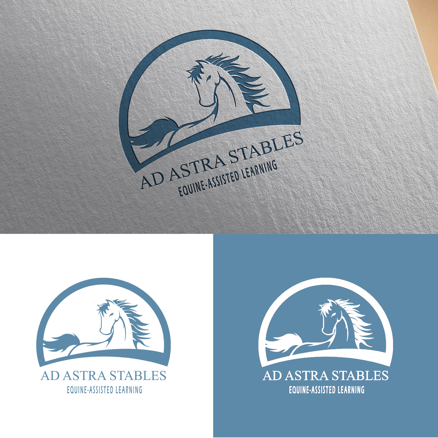 Logo Design by Sinkandika for Ad Astra Stables Equine-Assisted Learning | Design #19250161