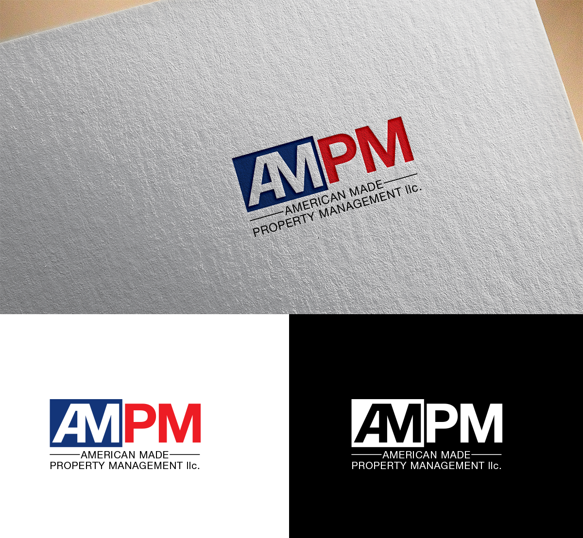 Logo Design by PointGrfx for American Made Property Management LLC. | Design #19264498