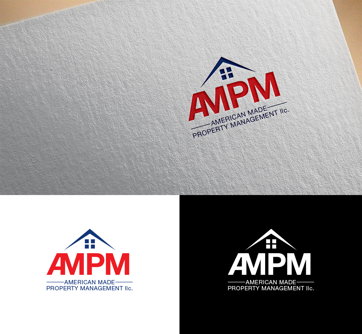 Logo Design by PointGrfx for American Made Property Management LLC. | Design #19264893