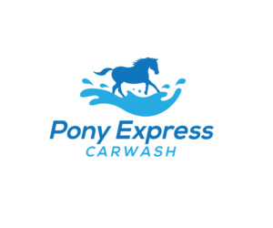 Pony Express Carwash | Logo-Design von renderman