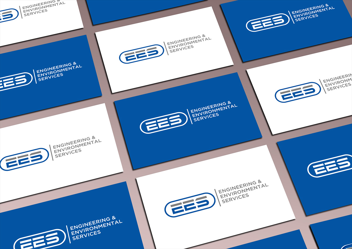 professional modern coal mining logo design for ees engineering environmental services tech