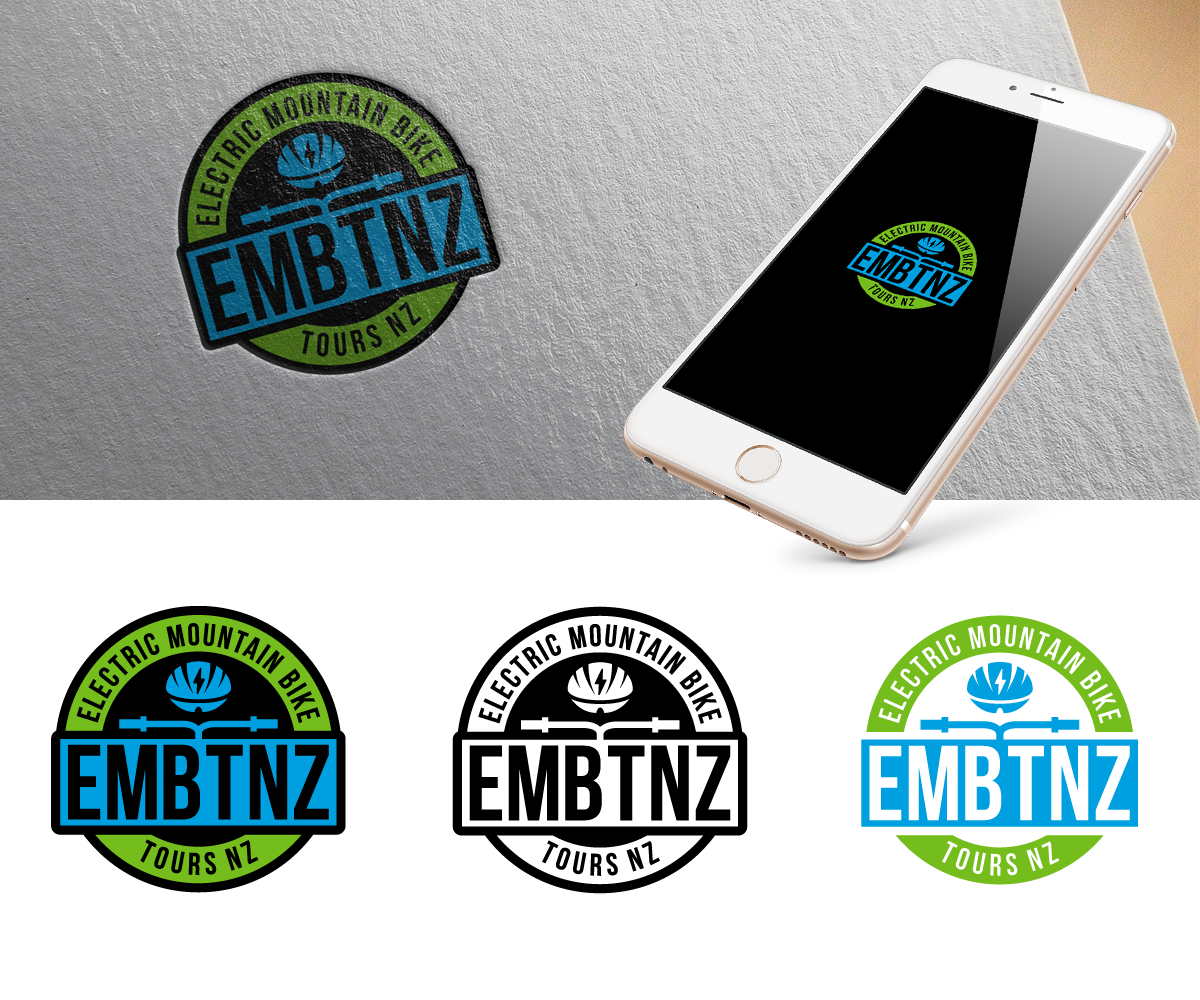 Logo Design by kenjie0476 for Electric Mountain Bike Tours NZ | Design #19231449