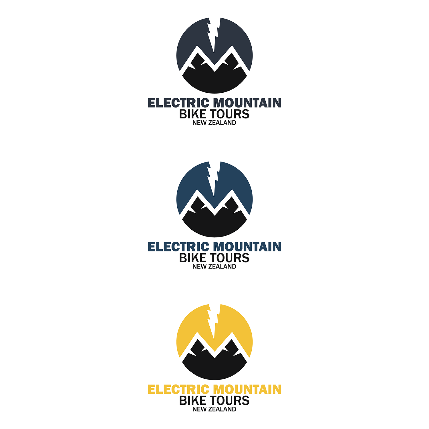 Logo Design by Dinov Designs for Electric Mountain Bike Tours NZ | Design #19234401