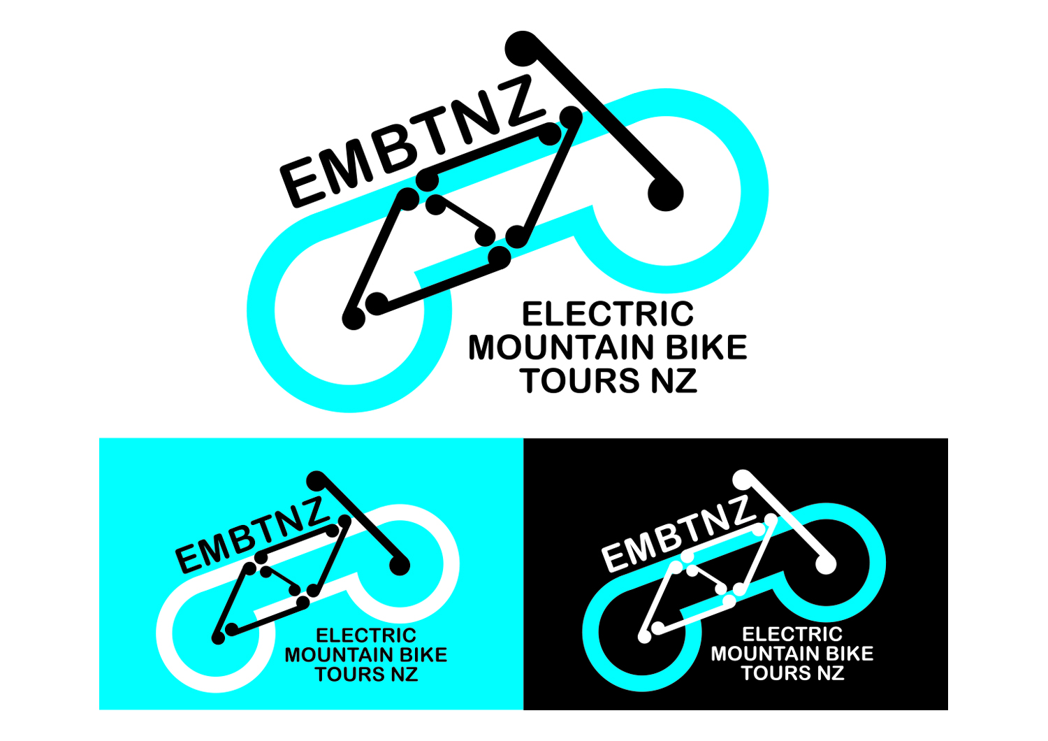Diseño de Logo por Rocketship para Electric Mountain Bike Tours NZ | Diseño #19241552