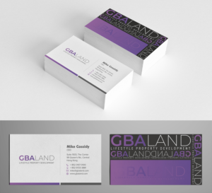 gba land (company name) lifestyle property development (underneath)  | Business Card Design by Tilt