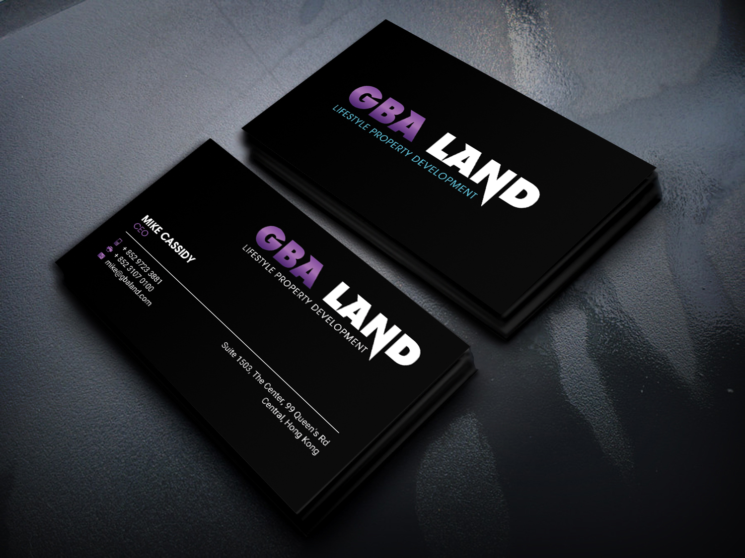 Modern, Upmarket, Real Estate Development Business Card Design for gba ...