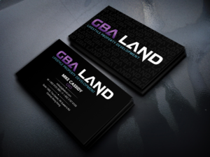 gba land (company name) lifestyle property development (underneath)  | Business Card Design by Sandaruwan