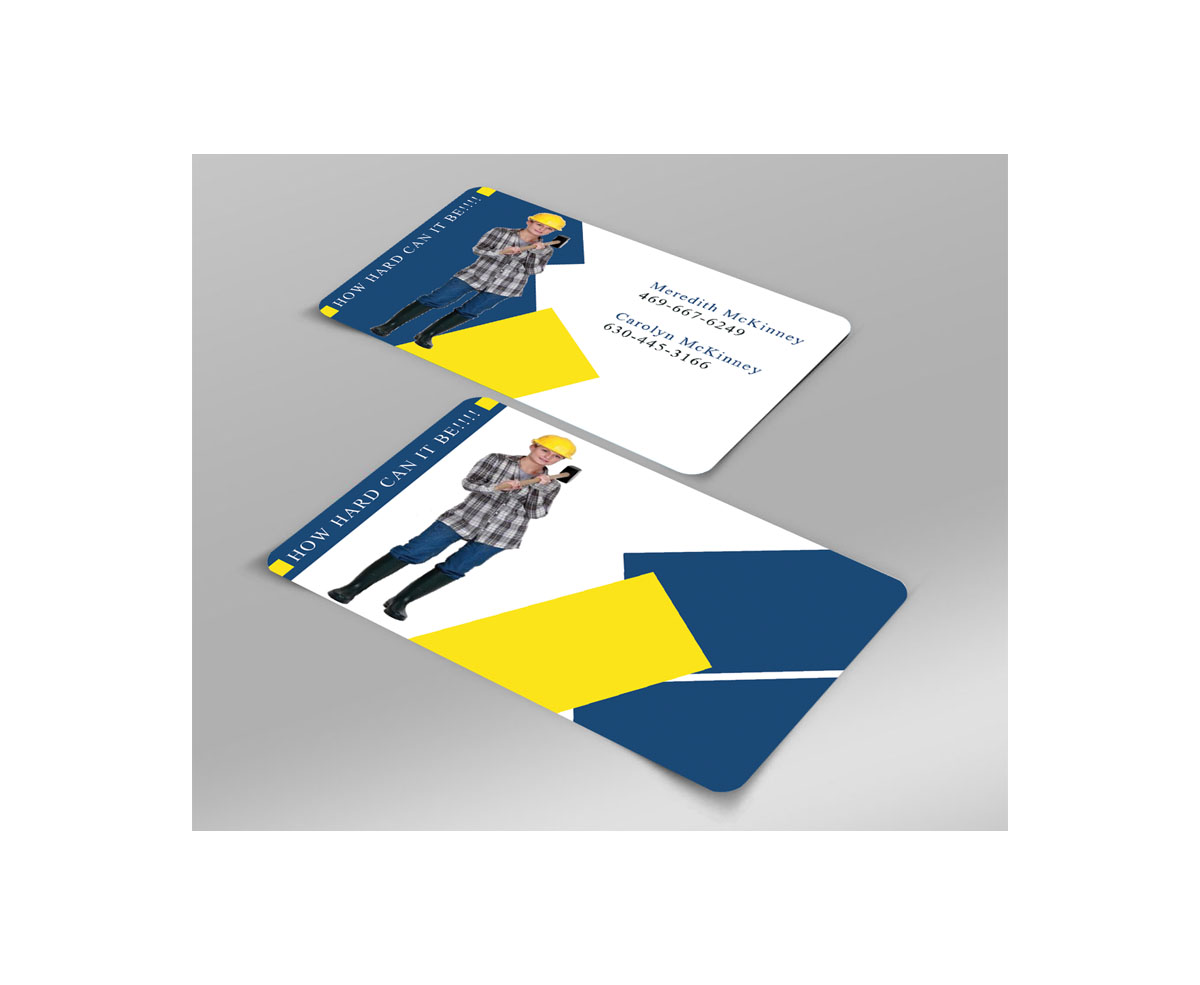 Business Card Design by Harshan for HOW HARD CAN IT BE? | Design #2882296