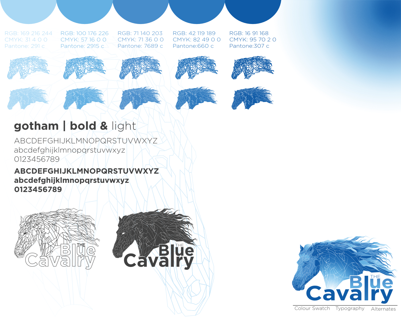 Diseño de Logo por Alex Phoenyx para The Blue Cavalry bvba | Diseño #19247075