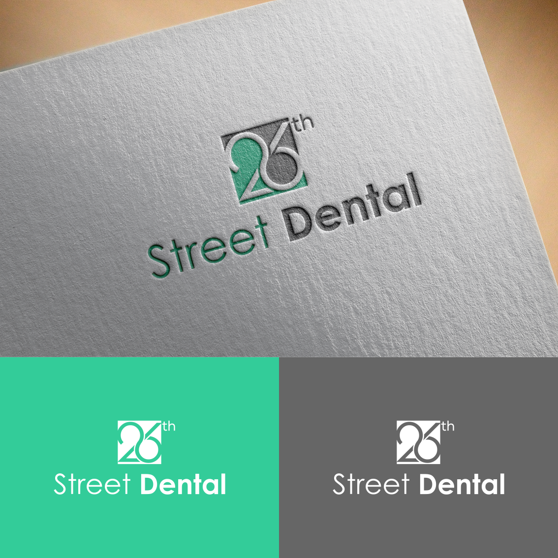 Logo Design by AZart for 26th Street Dental  | Design #19279855