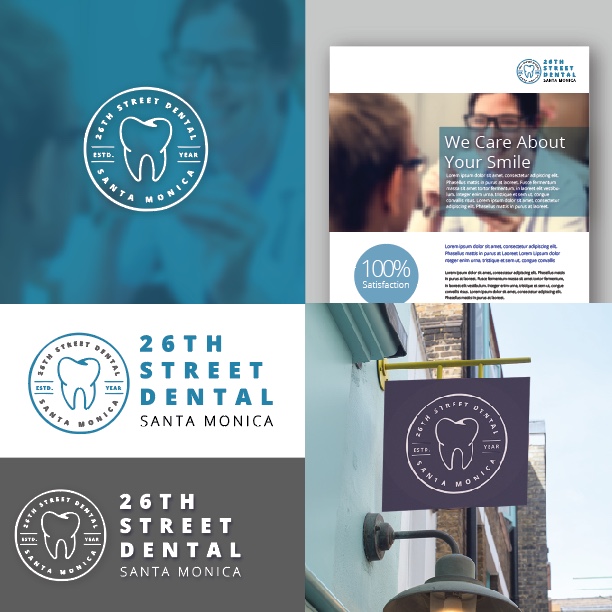 Logo Design by DocumentOwls for 26th Street Dental  | Design #19288984