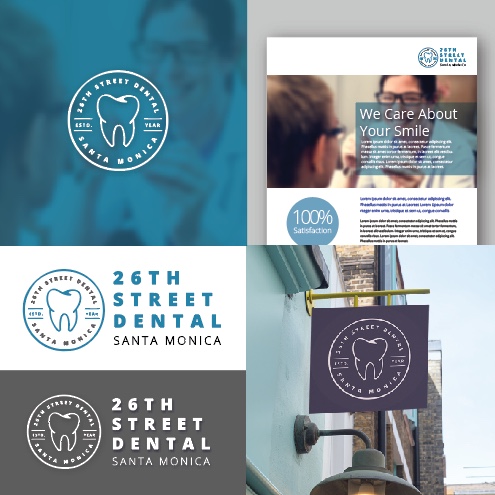 Logo Design by DocumentOwls for 26th Street Dental  | Design #19288985