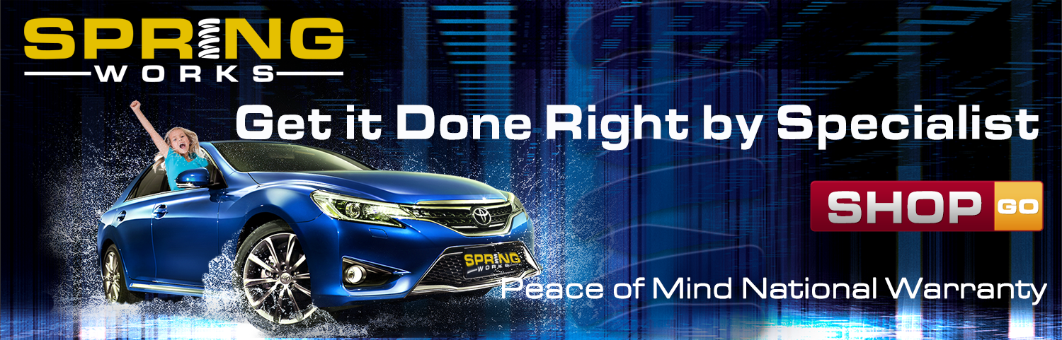 Modern Upmarket Auto Repair Banner Ad Design For Spring Works