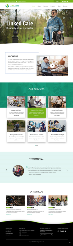 Web Design by pb for LinkedCare | Design: #19245927