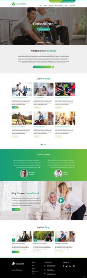 Web Design by pb for LinkedCare | Design: #19245928