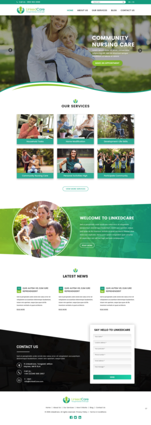 Web Design by pb for LinkedCare | Design: #19245931