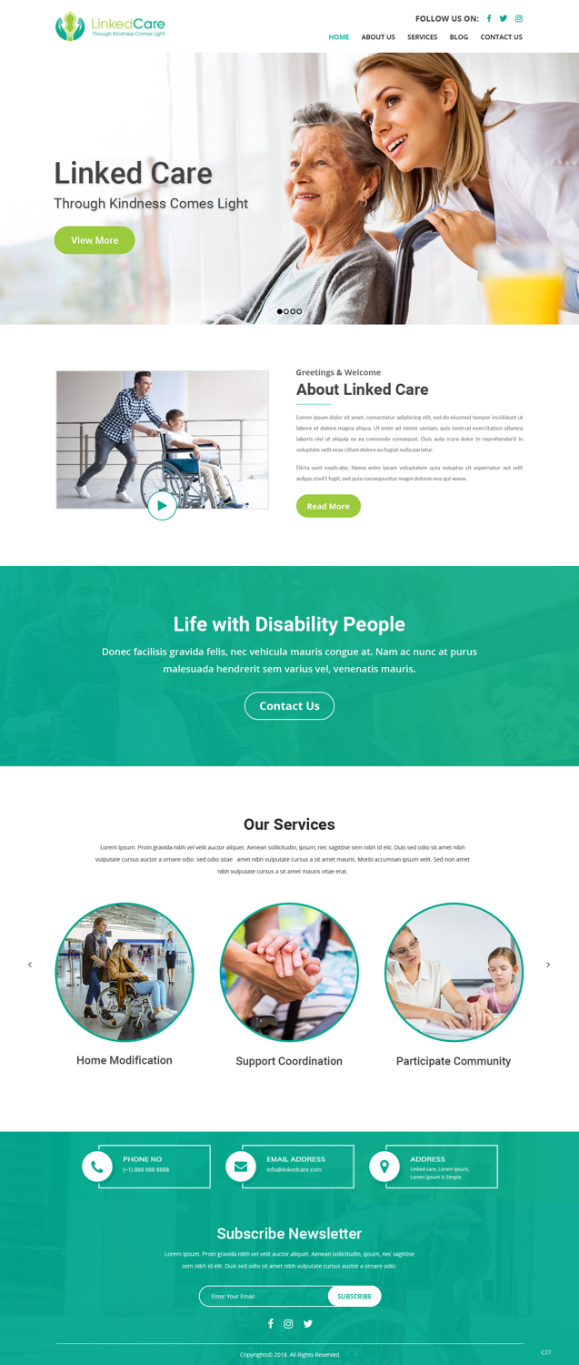 Diseño Web por pb para LinkedCare | Diseño #19245933
