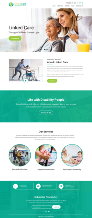 Web Design by pb for LinkedCare | Design: #19245933