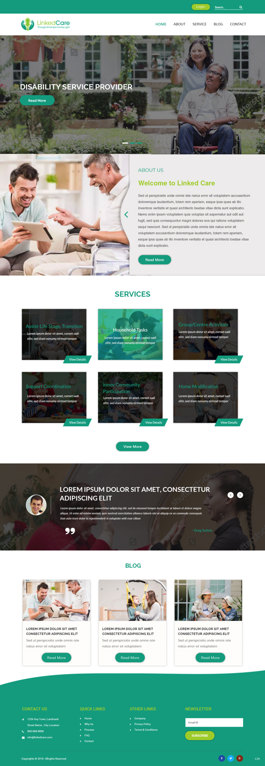 Diseño Web por pb para LinkedCare | Diseño #19245937