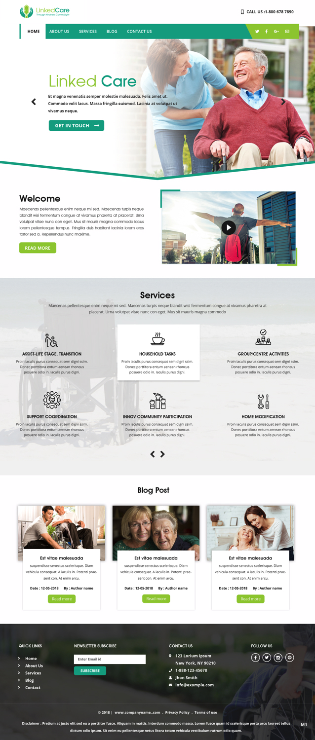 Web Design by pb for LinkedCare | Design #19245940
