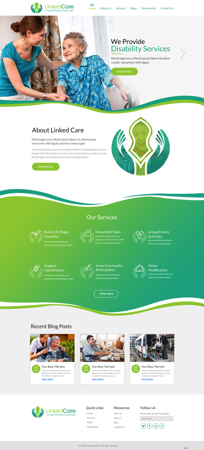 Web Design by pb for LinkedCare | Design #19245942