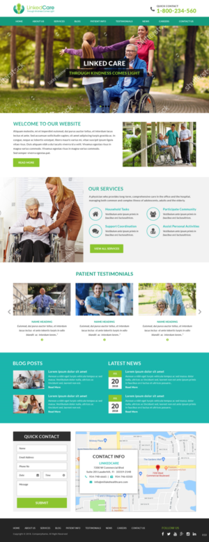 Web Design by pb for LinkedCare | Design: #19245943