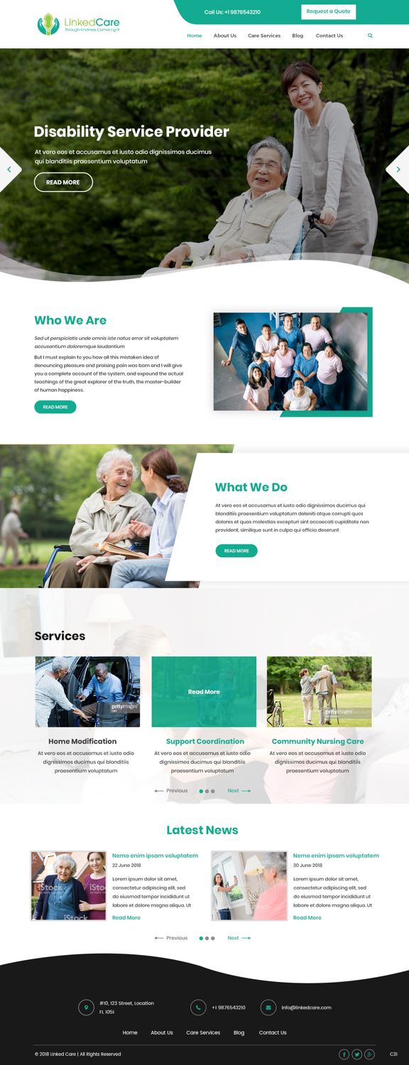 Web Design by pb for LinkedCare | Design #19255506
