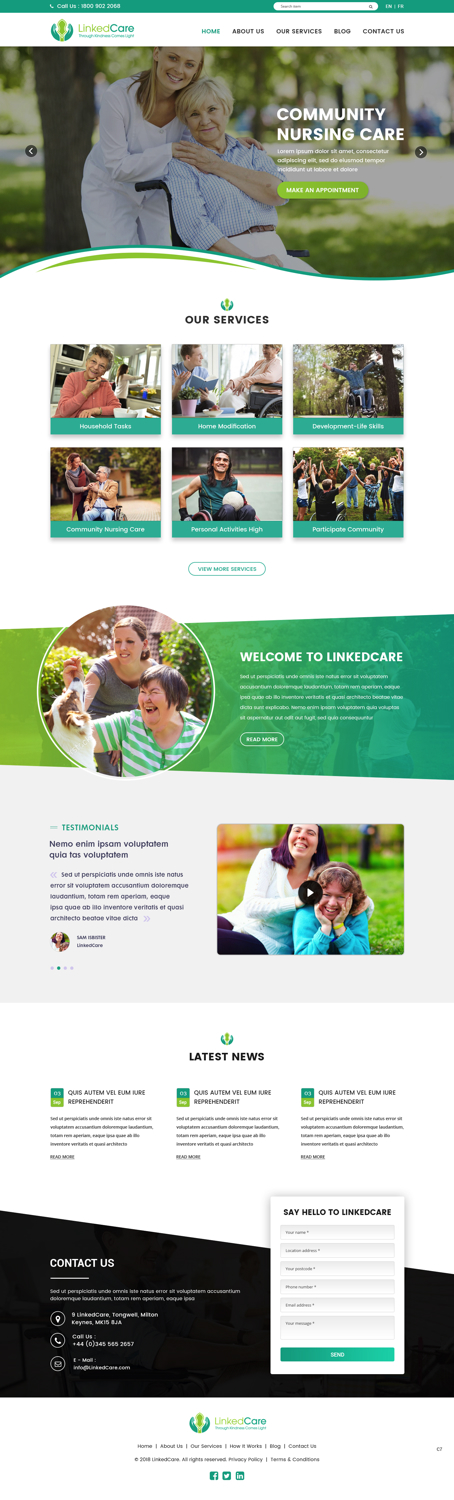 Web Design by pb for LinkedCare | Design: #19277198