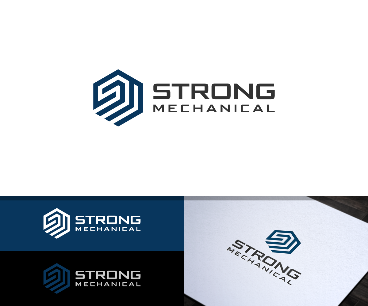 Strong Machine Logos Logo Design for Strong Mechanical by rdlsantos | Design #19238846