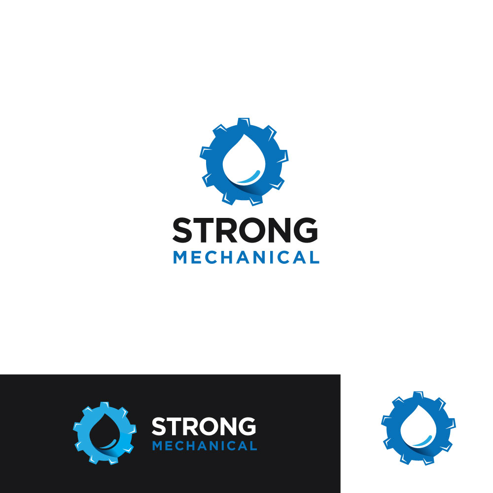 Strong Machine Logos Logo Design for Strong Mechanical by ESolz Technologies | Design #19239755