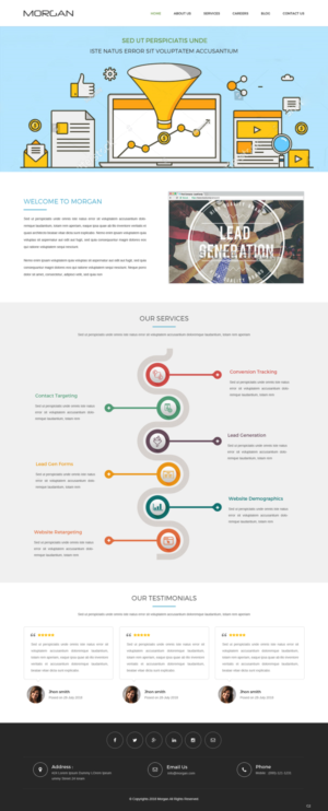 Diseño Web por pb para Morgan Williams Freelance | Diseño: #19245973