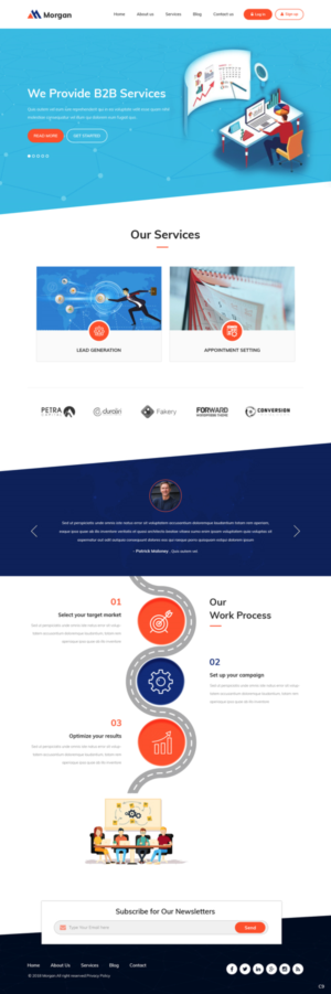 Diseño Web por pb para Morgan Williams Freelance | Diseño: #19245975