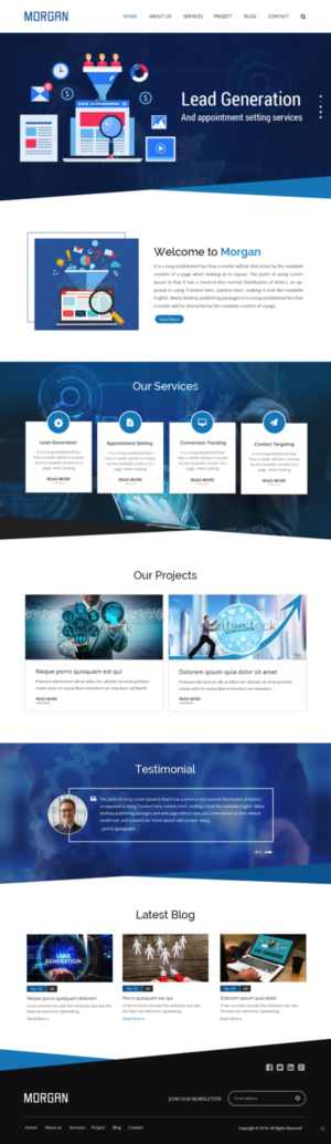 Diseño Web por pb para Morgan Williams Freelance | Diseño: #19245976