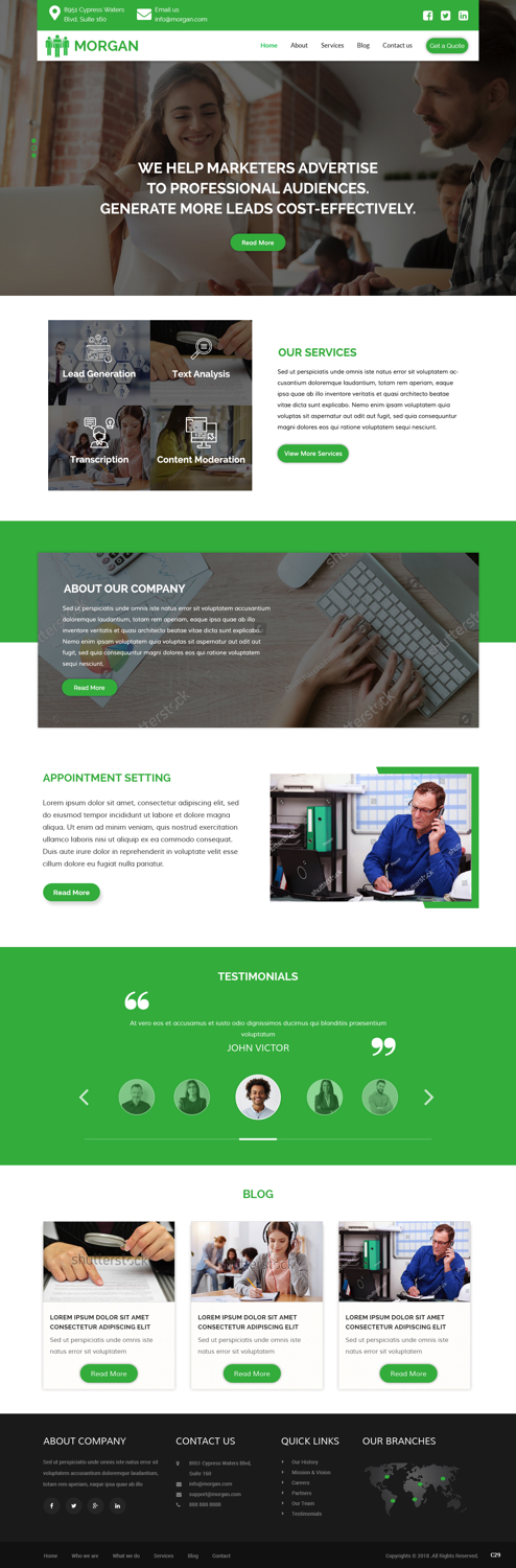 Web Design by pb for Morgan Williams Freelance | Design #19245982