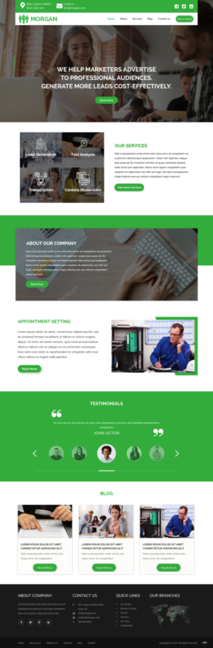 Diseño Web por pb para Morgan Williams Freelance | Diseño: #19245982